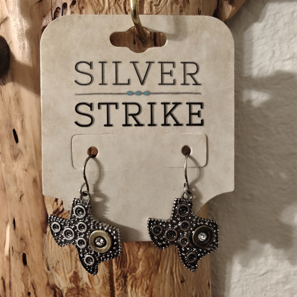 Texas Earrings - Black and Silver
